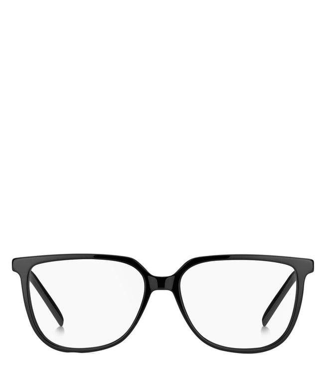 hugo 1046598075415 black contemporary square eye frames for women