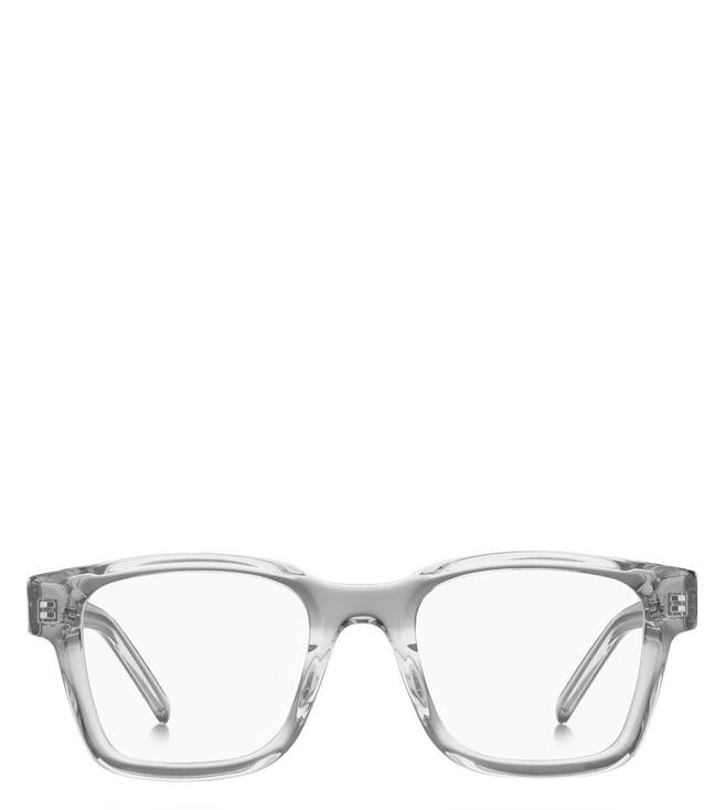 hugo 105254kb74921 grey rectangular eye frames for men