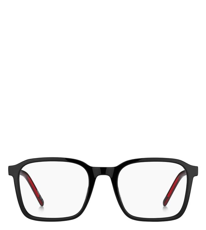 hugo 1066168075320 black rectangular eye frames for men