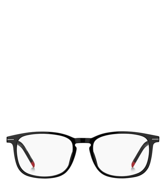 hugo 1066258075117 black rectangular eye frames for men