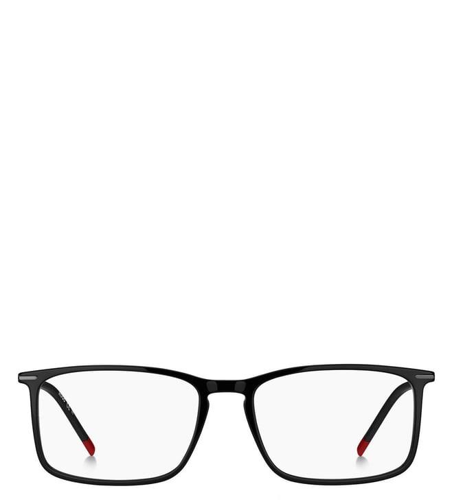 hugo 1071638075316 black rectangular eye frames for men