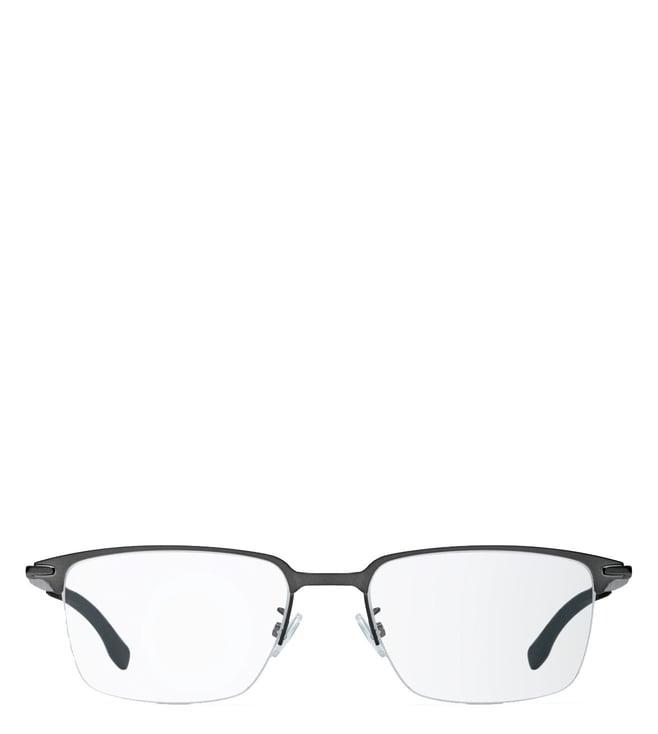 hugo boss 1034/f r30 5518 grey rectangular eyewear frames for men