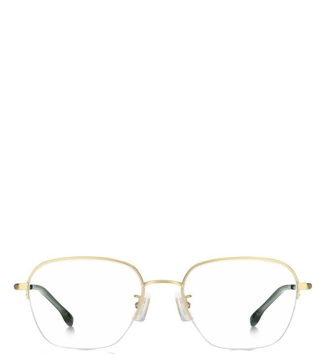 hugo boss 105246aoz5419 matte gold tech & innovation square eye frames for men