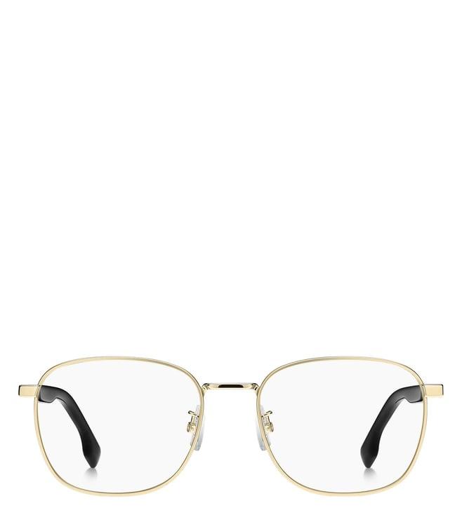 hugo boss 106075j5g5519 gold functional & comfort square eye frame for men