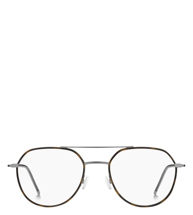 hugo boss 10649150l5319 havana functional & comfort pilot eye frame for men