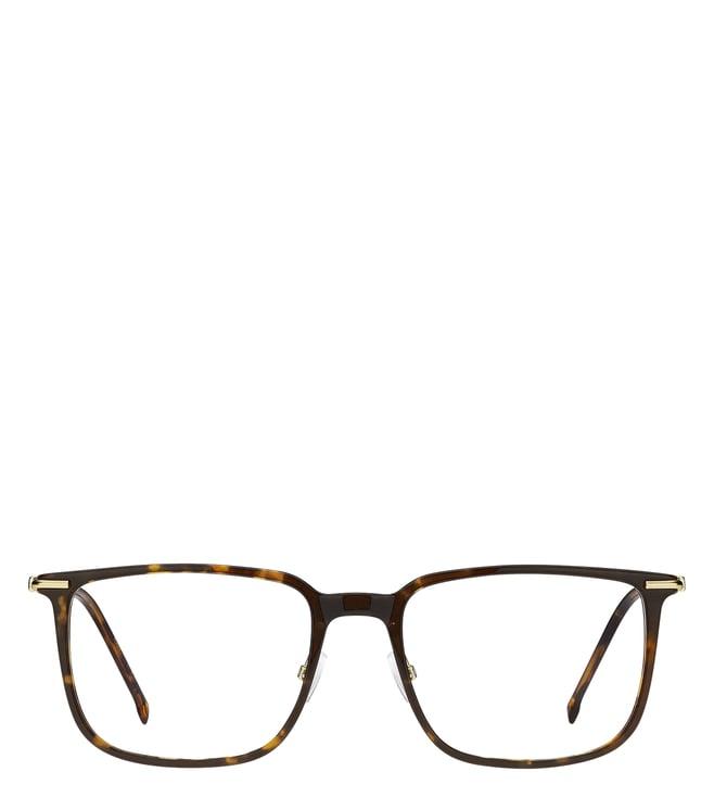 hugo boss 1071422ik5619 havana functional & comfort square eye frame for men