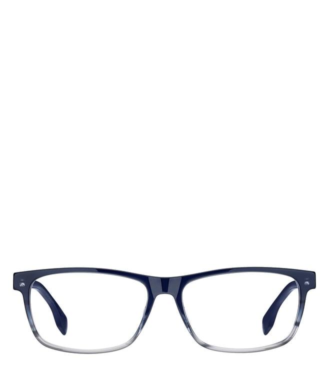 hugo boss 10716938i5836 blue functional & comfort square eye frame for men