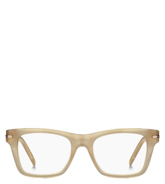 hugo boss 10724010a4918 beige distinctive codes square eye frames for women