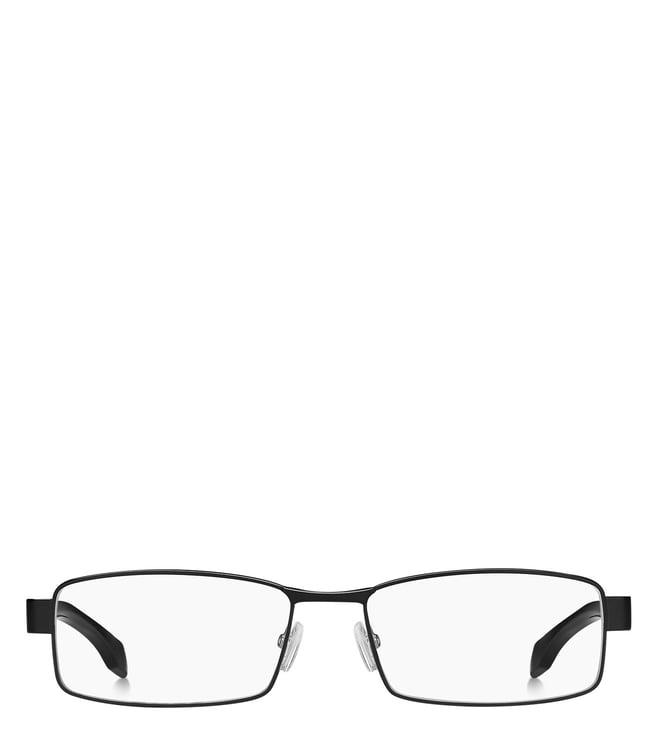 hugo boss 1072760035617 black functional & comfort rectangular eye frame for men