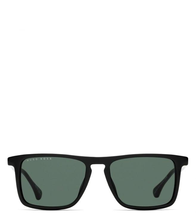 hugo boss 1082/s 807 54qt green rectangular sunglasses for men