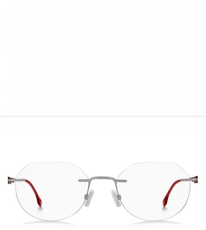 hugo boss 1265/d grey geometric eyewear frames for men