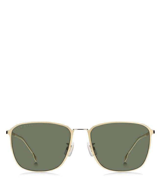 hugo boss 1405/f/sk j5g 59qt green square sunglasses for men