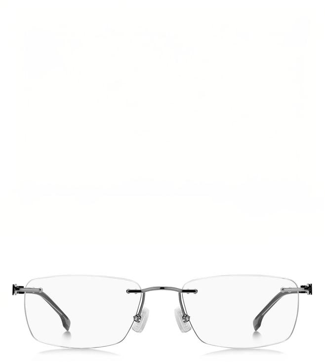 hugo boss 1423 grey rectangular eyewear frames for men