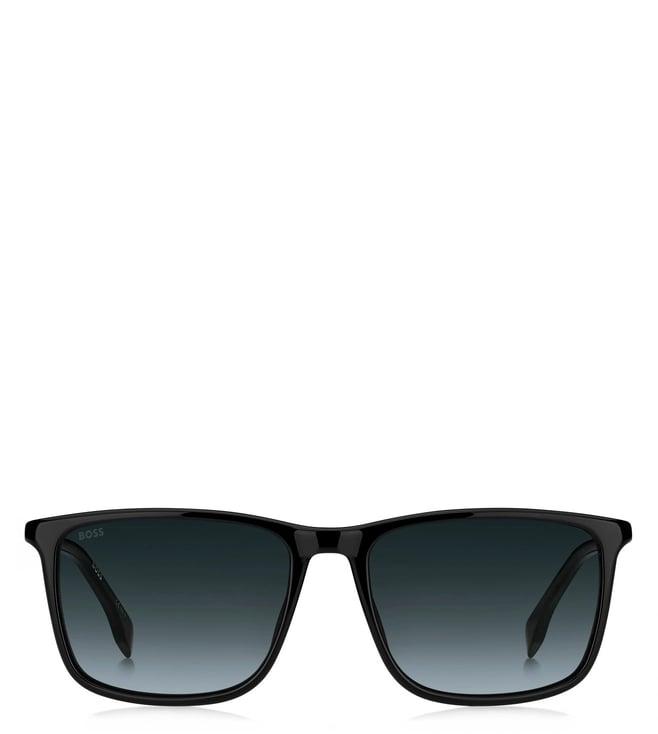 hugo boss 1434/s 807 5690 grey rectangular sunglasses for men