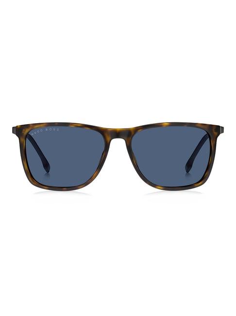 hugo boss blue rectangular sunglasses for men