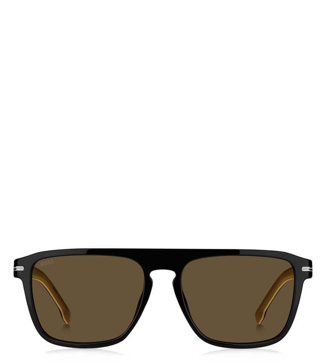 hugo boss boss1599s brown uv protected square sunglasses for men