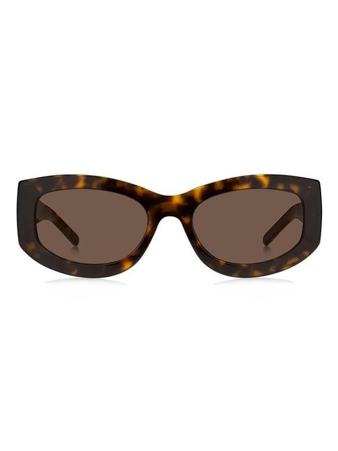 hugo boss brown cat eye sunglasses for women