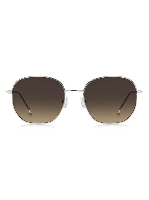 hugo boss brown geometric sunglasses for women