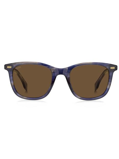 hugo boss brown square sunglasses for men