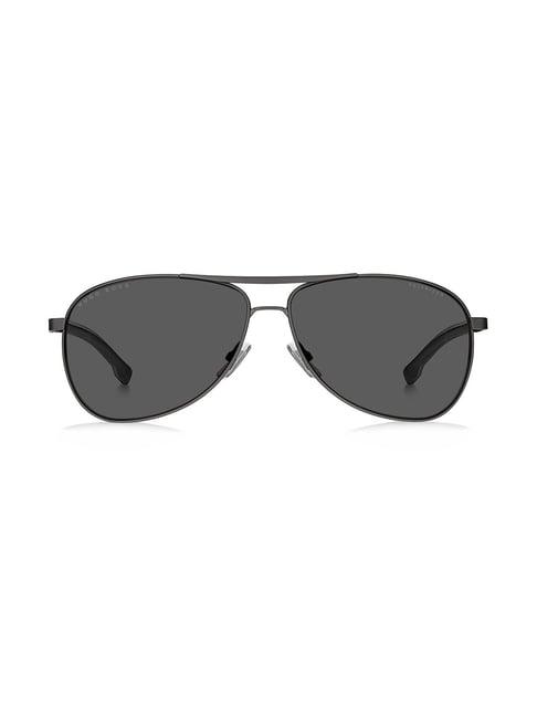 hugo boss grey pilot sunglasses for men