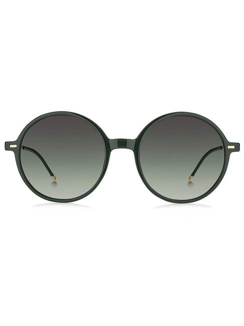 hugo boss grey round sunglasses for women