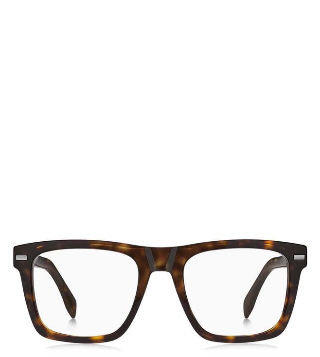 hugo boss ihb258br52 tortoise square eyewear frames for men