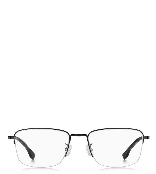 hugo boss ihb268mb55 matte black square eyewear frames for men