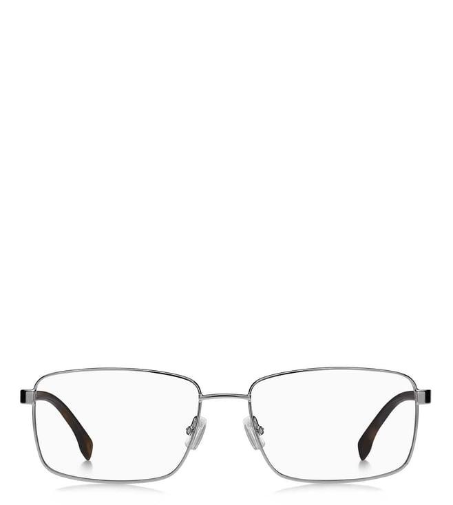 hugo boss ihb271gr57 gunmetal rectangular eyewear frames for men