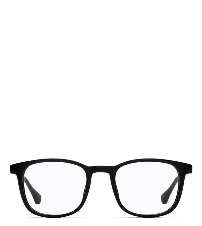 hugo boss ihb82bl51 black square eyewear frames for men