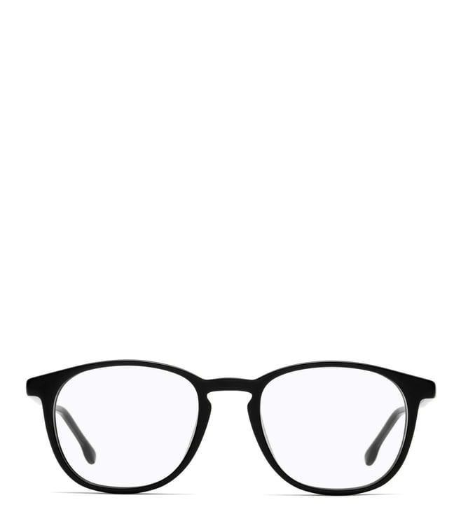 hugo boss ihb86bl51 black square eyewear frames for men