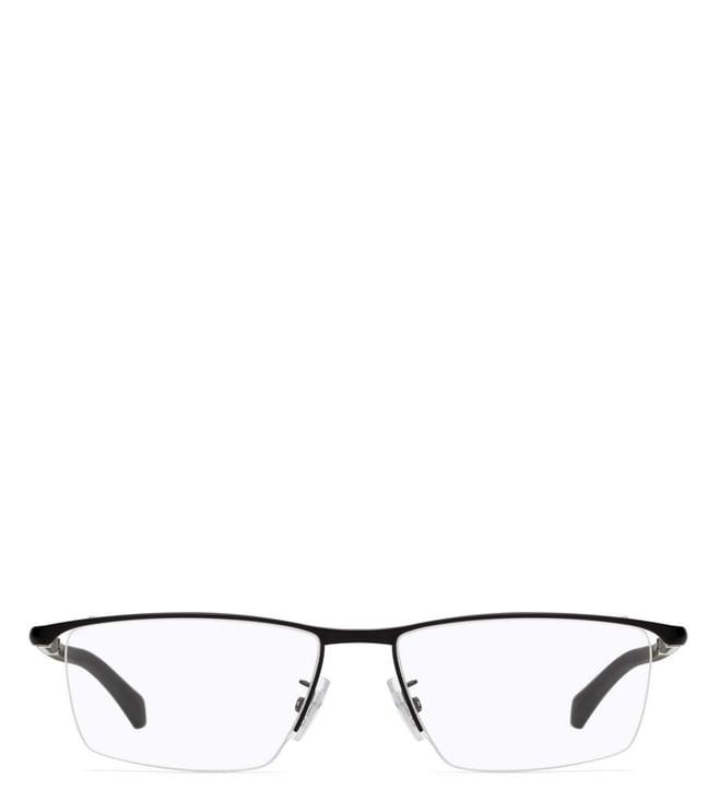 hugo boss ihb91bl55 black rectangular eyewear frames for men