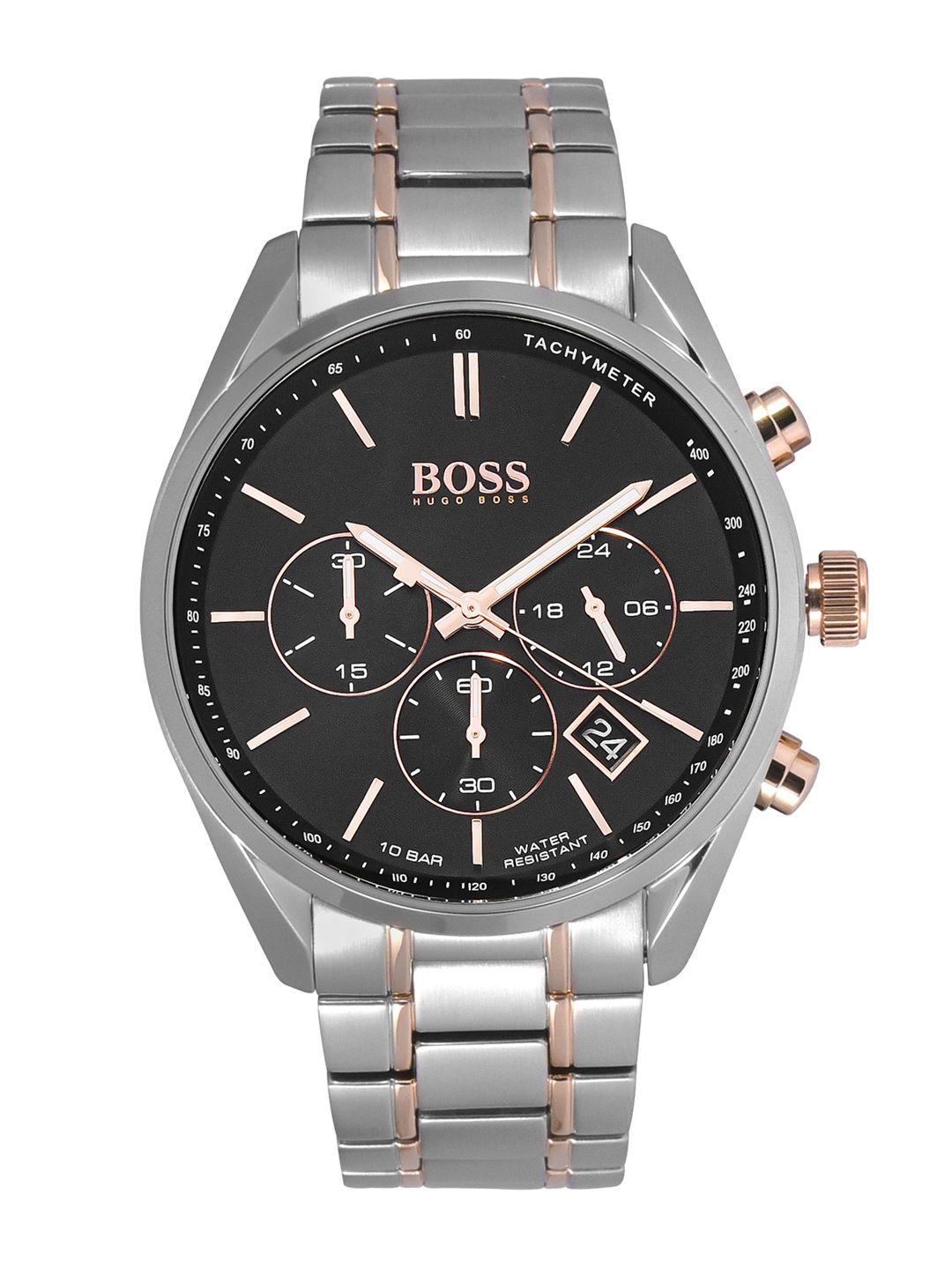 hugo boss men black analogue watch 1513819