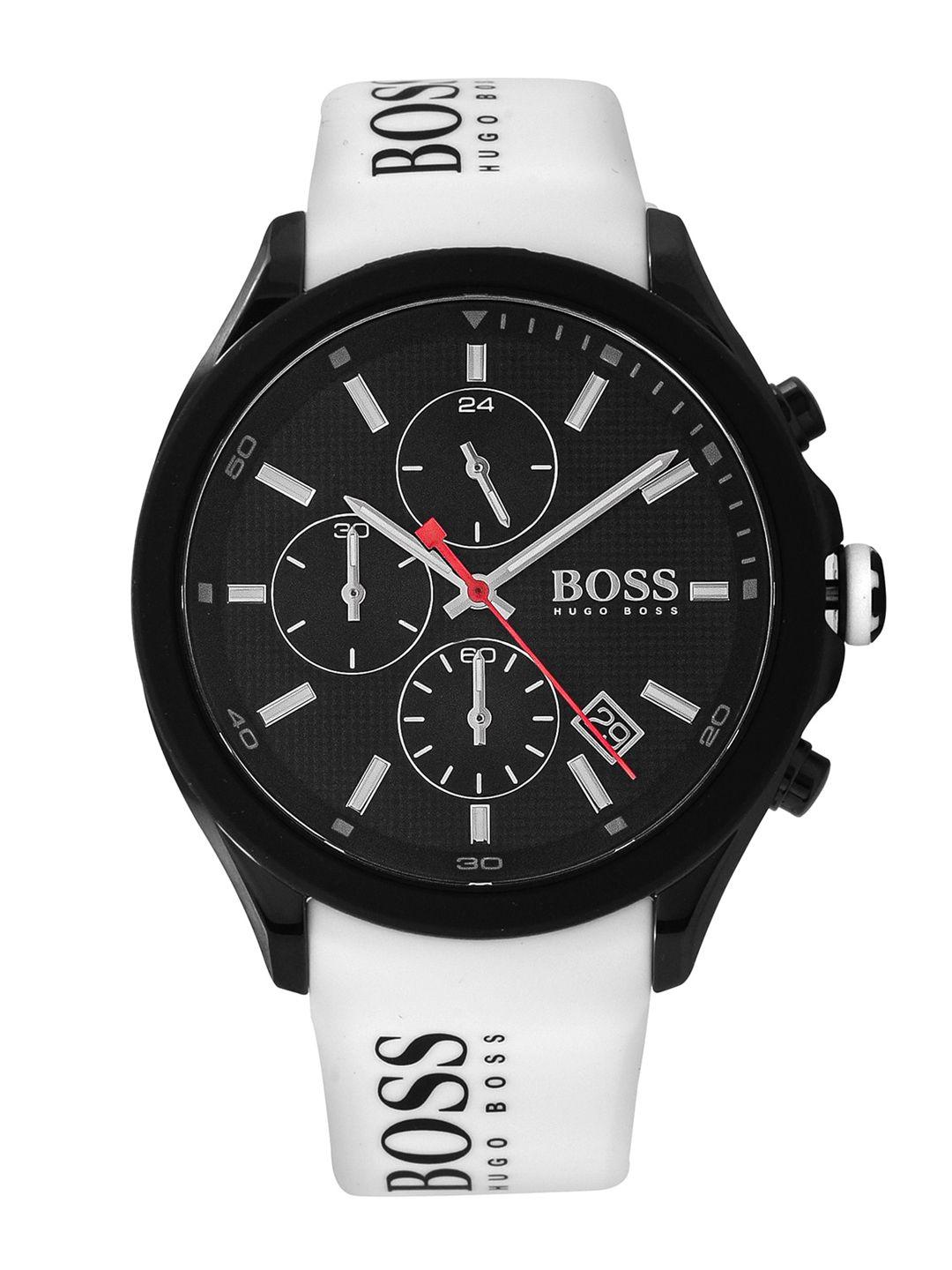 hugo boss men black analogue watch