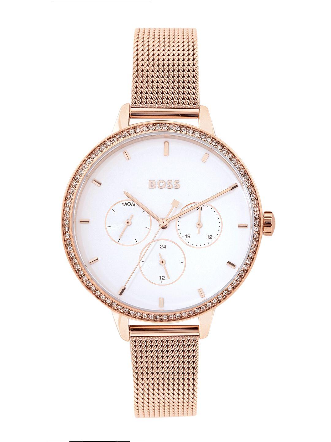 hugo boss women embellished prime analogue watch 1502663