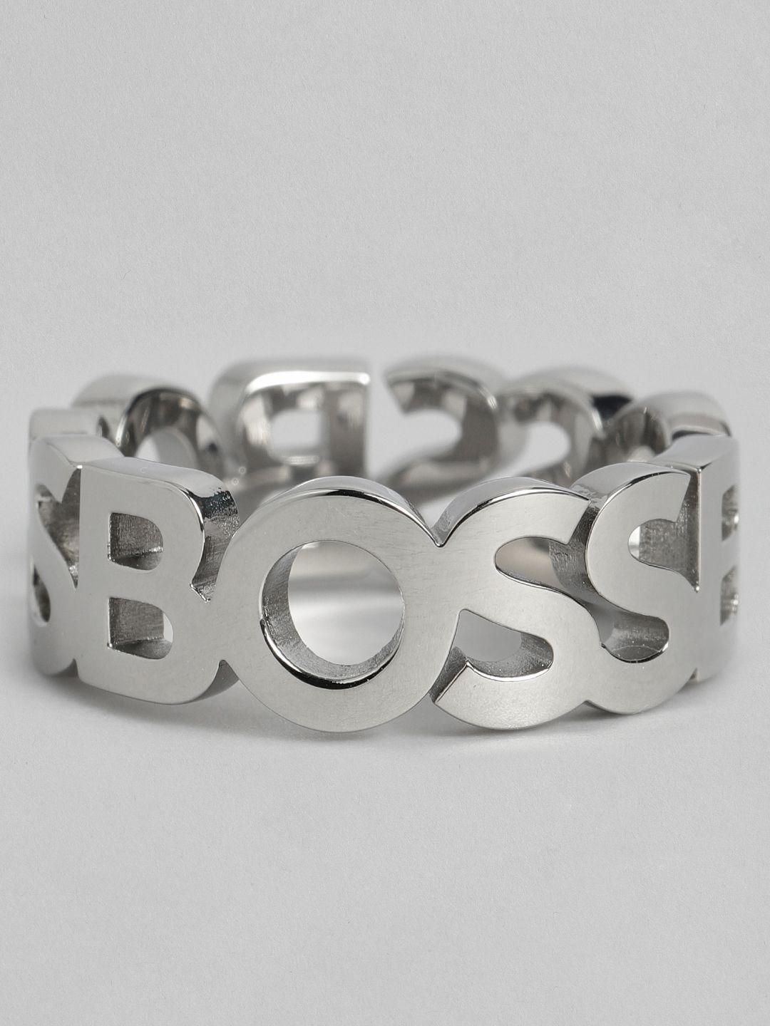 hugo boss women kassy stainless steel finger ring