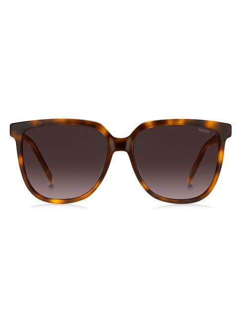 hugo brown square sunglasses for women