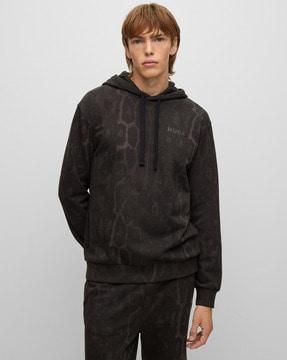 hugo jaglion pattern hoodie