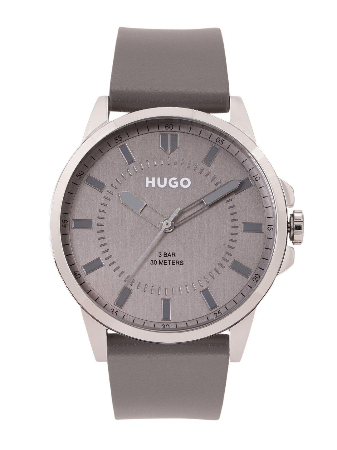 hugo men grey first analogue watch