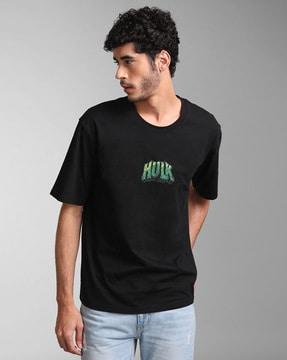 hulk print crew-neck t-shirt