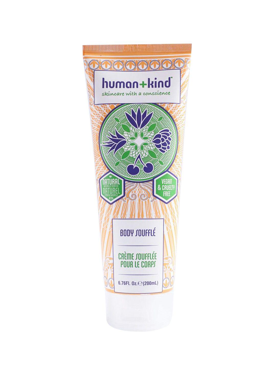 humankind organic & vegan moisturising body souffle 200ml