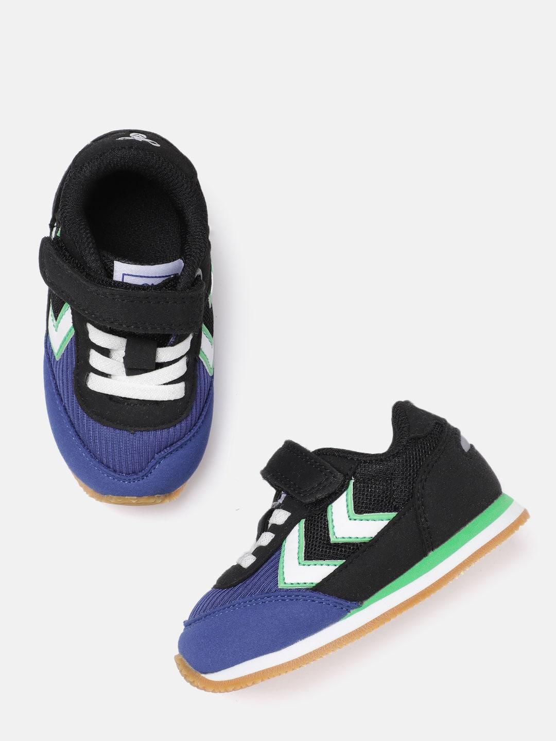 hummel infant boys black colourblocked sneakers