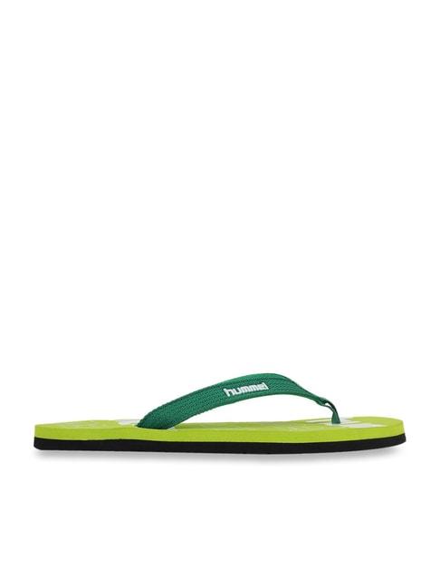 hummel men's natal green flip flops