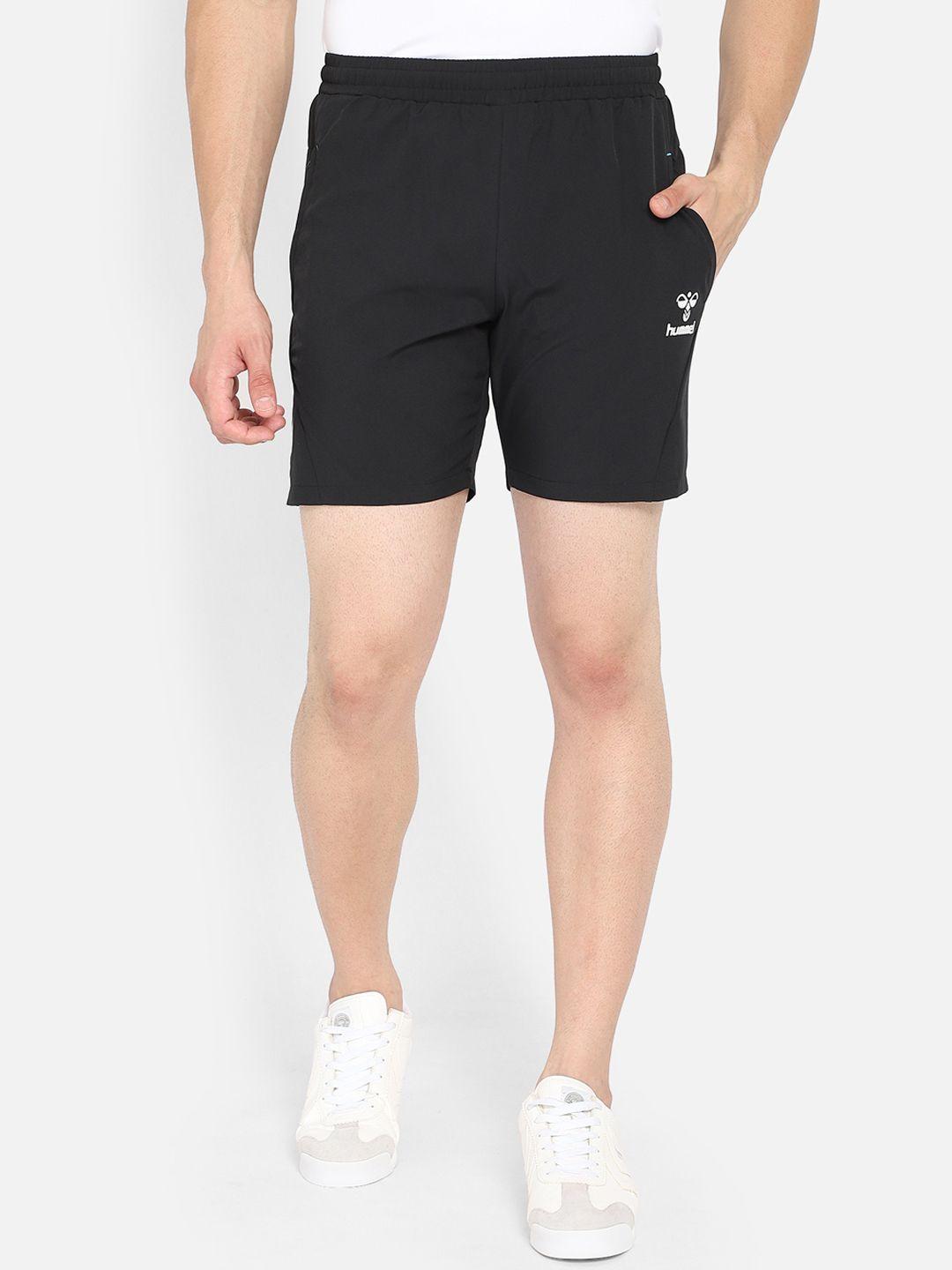 hummel men black loose fit sports shorts