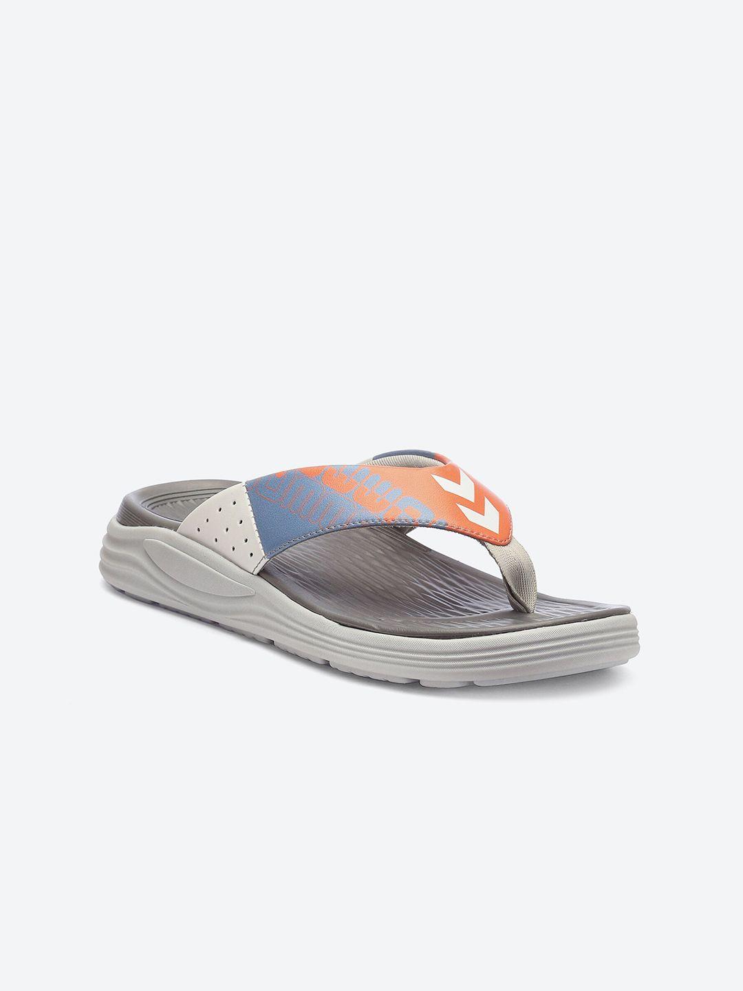 hummel men printed thong flip-flops