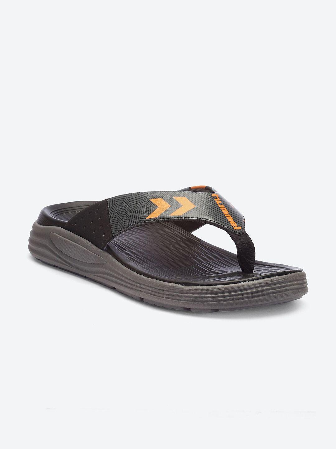 hummel men printed thong flip-flops