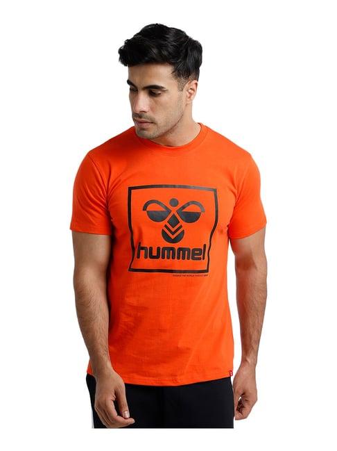 hummel orange crew t-shirt