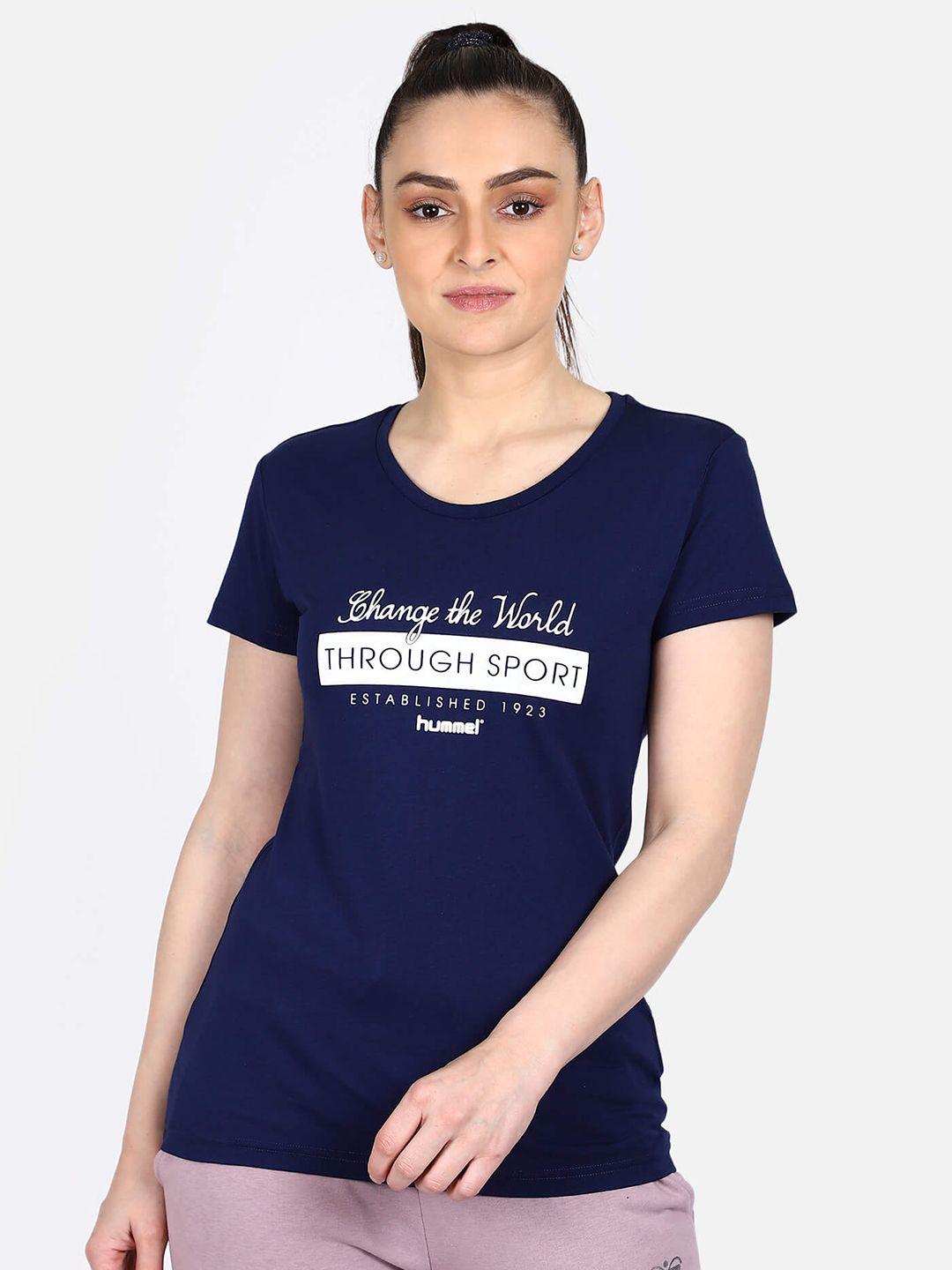 hummel women typography printed t-shirt