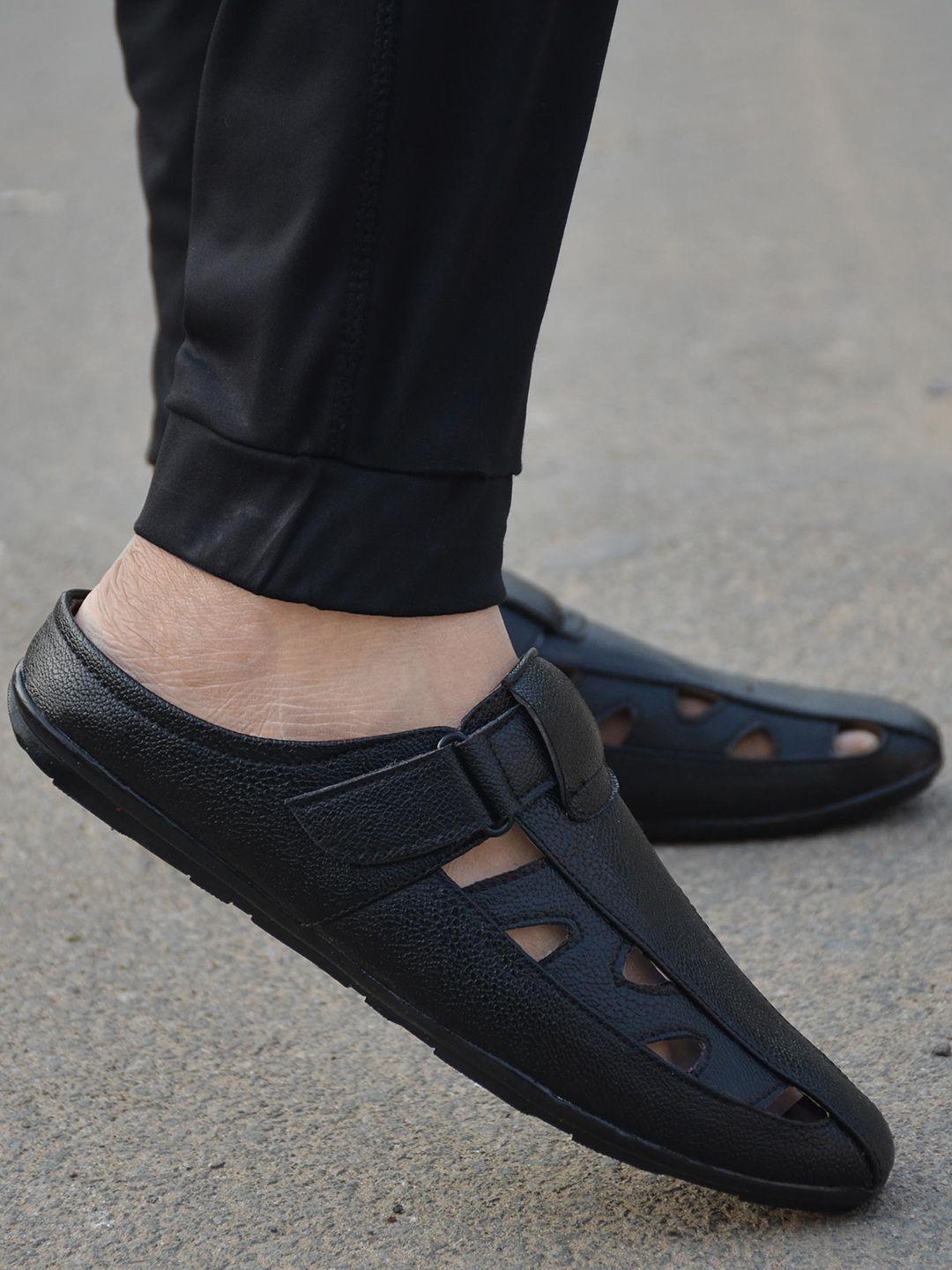 hundo p men black & brown comfort sandals