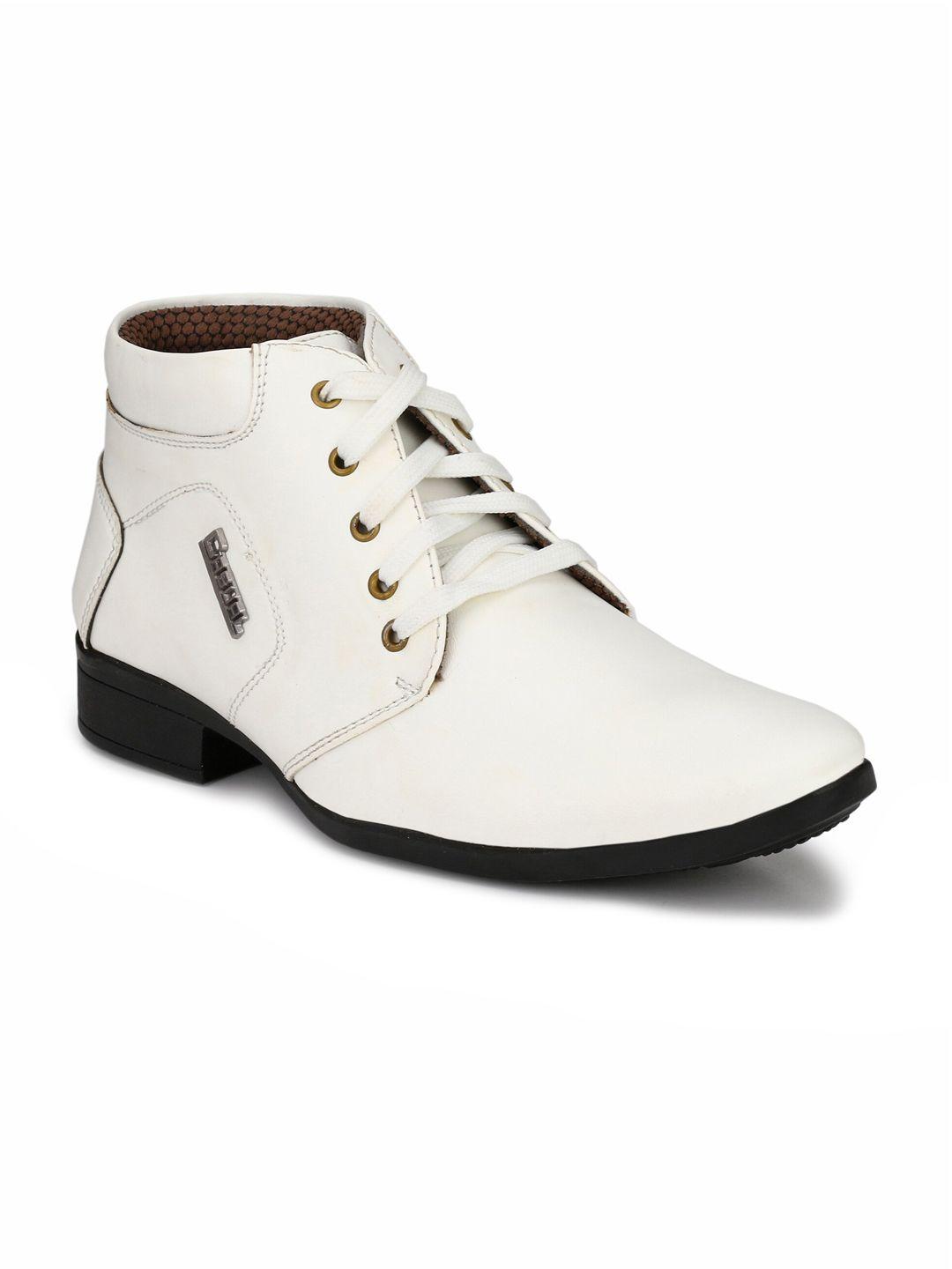 hundo p men white solid casual boots