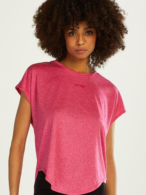 hunkemoller pink round neck t-shirt